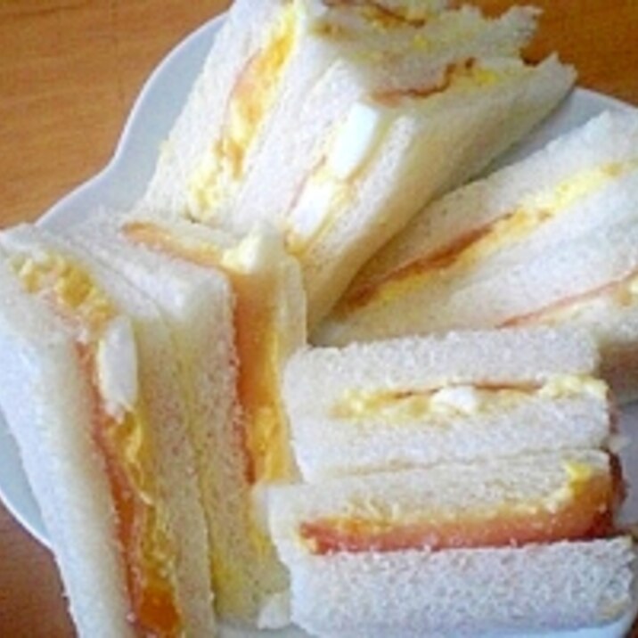 生ハム卵サンドイッチ レシピ 作り方 By ひろりん1106 楽天レシピ